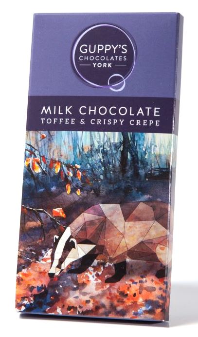 Milk Chocolate with Toffee and Crispy Crepe