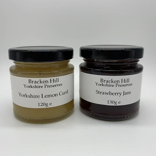 Bracken Hill Lemon Curd & Strawberry Jam Combo