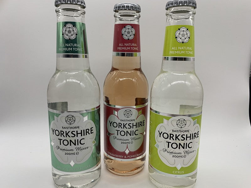 Yorkshire Tonic Apple and Elderflower, Strawberry and Pomegranate and Citrus